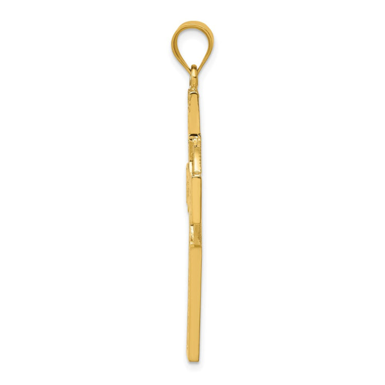 14k Celtic Cross Pendant