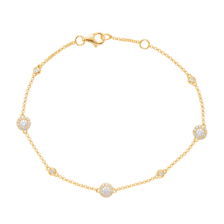 Yellow Gold Diamond Bracelet