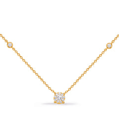 Yellow Gold Diamond Necklace