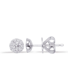 White Gold Diamond Earring