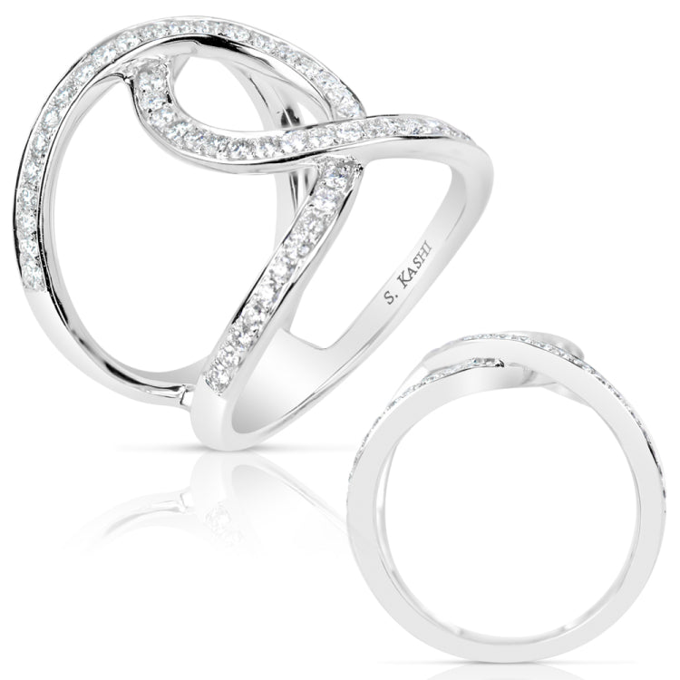 White Gold Diamond Fashion Ring