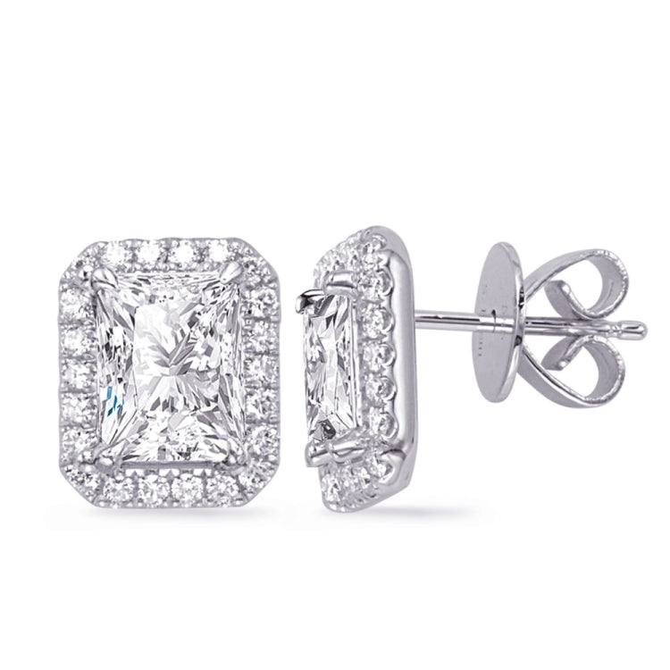 White Gold Diamond Earring