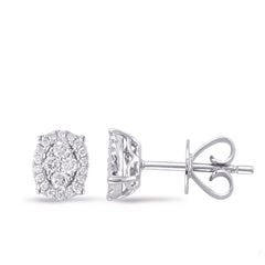 White Gold Diamond Earring
