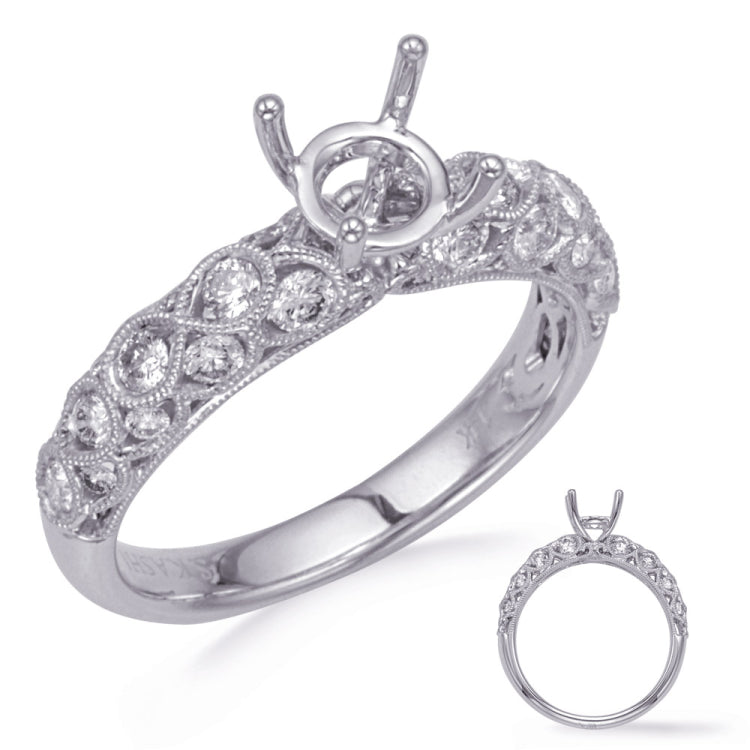 White Gold Diamond Engagement Ring