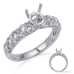 White Gold Diamond Engagement Ring