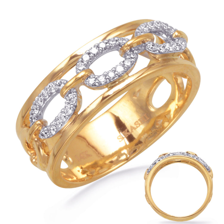Yellow & White Gold Diamond Ring