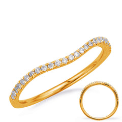 14 KT Rounds Shape Yellow Gold Matching Band
