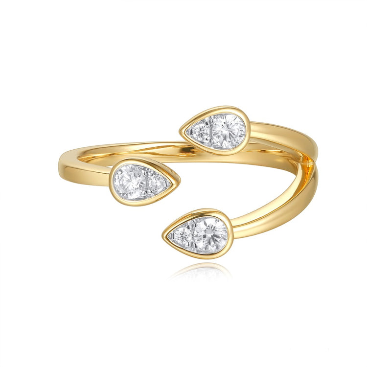 14 KT Rounds Shape Yellow Gold Diamond Ring