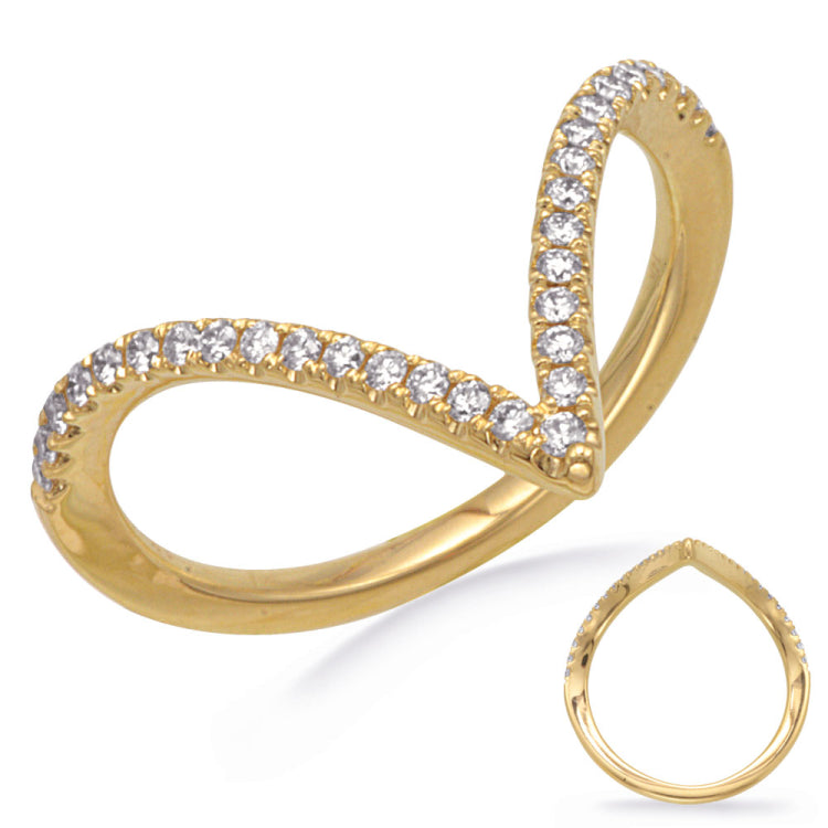 14 KT Rounds Shape Yellow Gold Diamond Ring